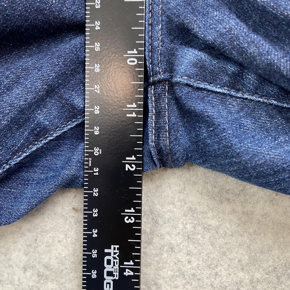 AG Adriano Goldschmied Everett Slim Straight Jeans Mens 34x22 Hemmed Dark Blue - Picture 15 of 16
